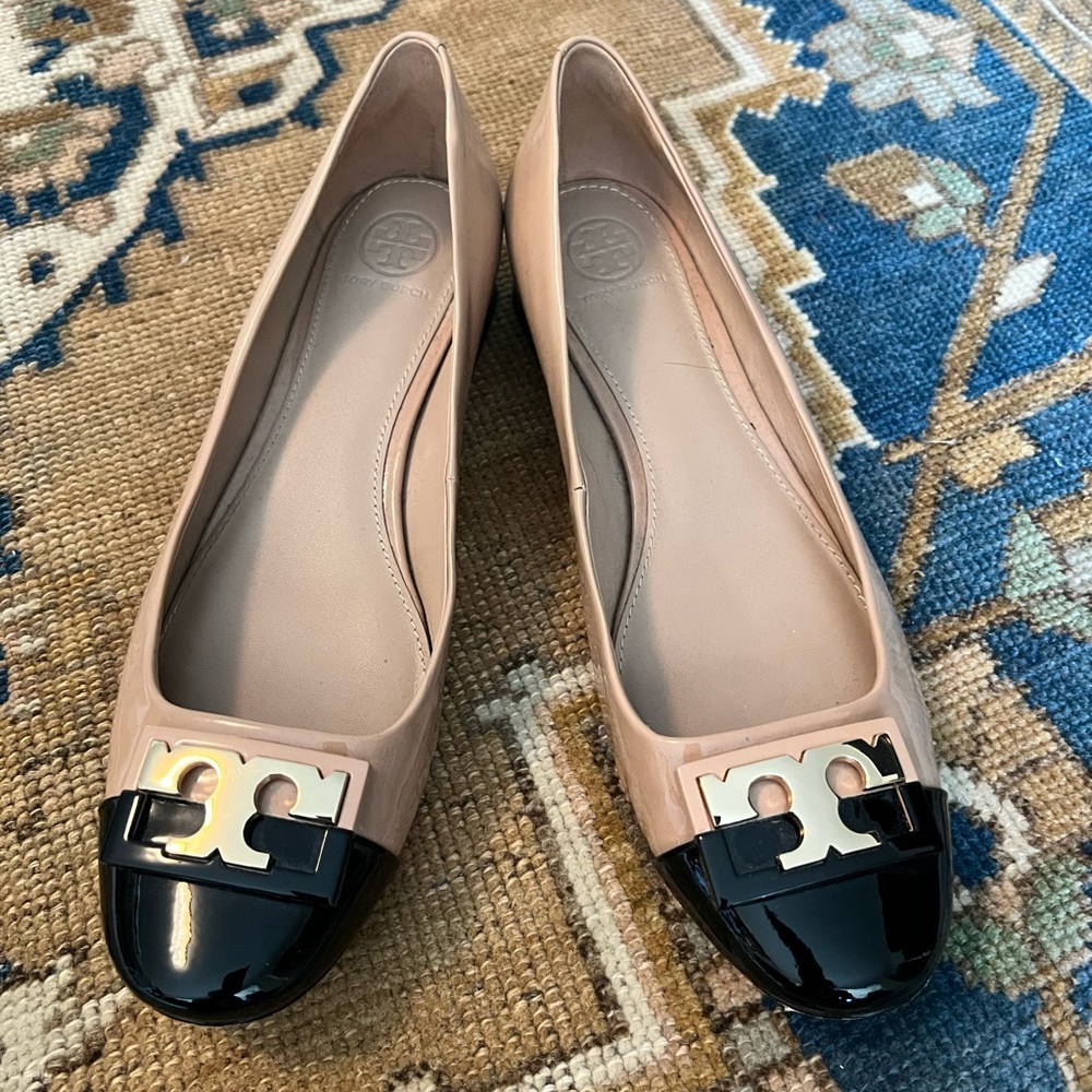 TORY BURCH multi color GIGI HEELS size 8.5